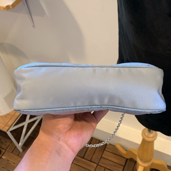 PRADA RE-EDITION SHOULDER BAG BLUE RENYLON *BAG ONLY NO STRAP INCLUDED - Picture 9 of 16